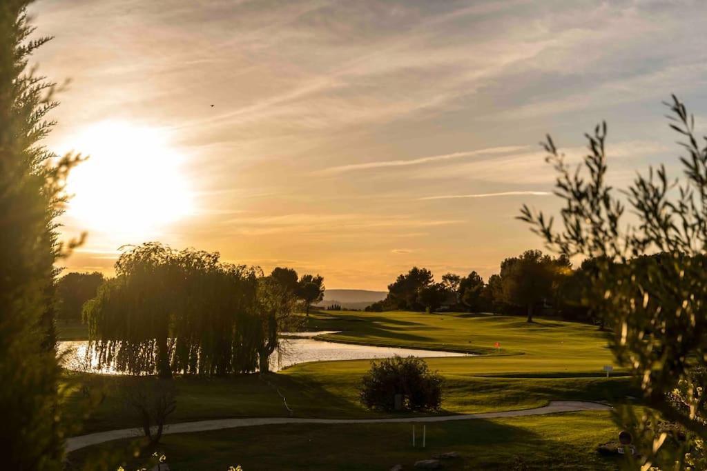 Magnifique Vue Lac Au Golf De Pont-Royal Mallemort Exterior foto