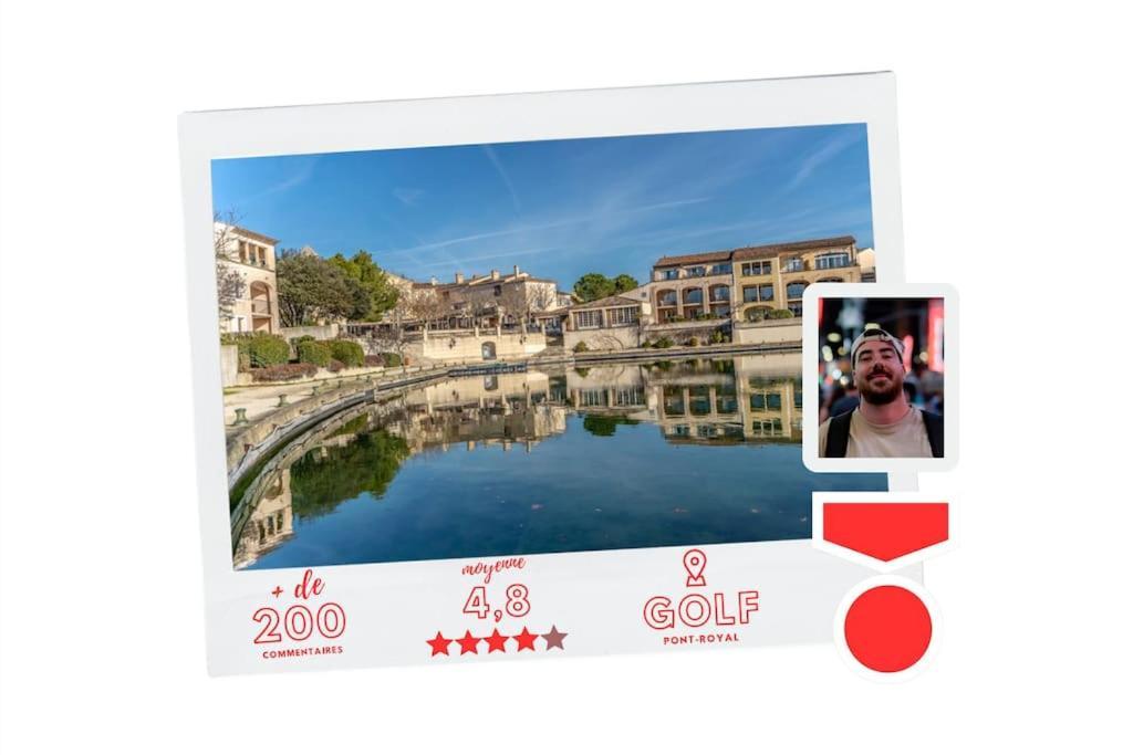 Magnifique Vue Lac Au Golf De Pont-Royal Mallemort Exterior foto